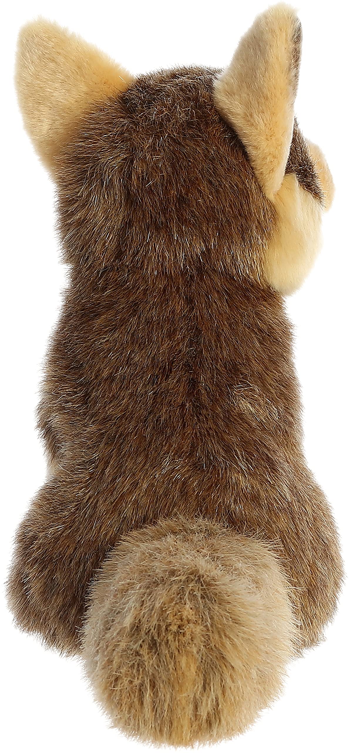 Aurora Realistic Miyoni Coyote Stuffed Animal - Lifelike Detail - Cherished Companionship - Brown 9.5 Inches