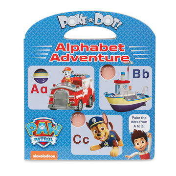Melissa & Doug PAW Patrol Poke-A-Dot Alphabet Adventure Book - One Size, Multi Color, Model 33263, Paper Material