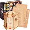 Esc Welt Fort Knox Box Pro 3D Puzzle Game - 3-In-1 Wooden Puzzle Box Game - Brainteaser - Gift Box Riddle Game - Puzzle Box For Children And Adults - Mind Puzzle 3D Wooden Puzzle - Escape Room Game