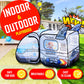 Kids Pop Up Play Tent - Spaceship Indoor Outdoor Rocket Ship Playhouse Tent Games Party Children Foldable Tent Birthday Toy For