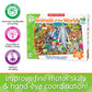The Learning Journey: Jumbo Floor Puzzles - Animals Of The World - Kids Puzzles, Kids Floor Puzzles For Kids Ages 4-8, Animal Puzzle, Award Winning Educational Toys