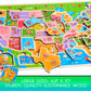 Montessori Mama Wooden Usa Map Puzzle And World Continents And Oceans Map Puzzle (Usa Map Puzzle)