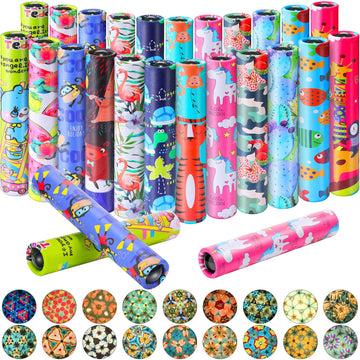 30 Pcs Classic Kaleidoscopes Vintage Kaleidoscope Toys, Return Gifts For Kids Birthday Mini Kaleidoscope Kit For School Classroom Prizes, Stock Stuffers Bag Fillers, Random Colors (Stylish Style)