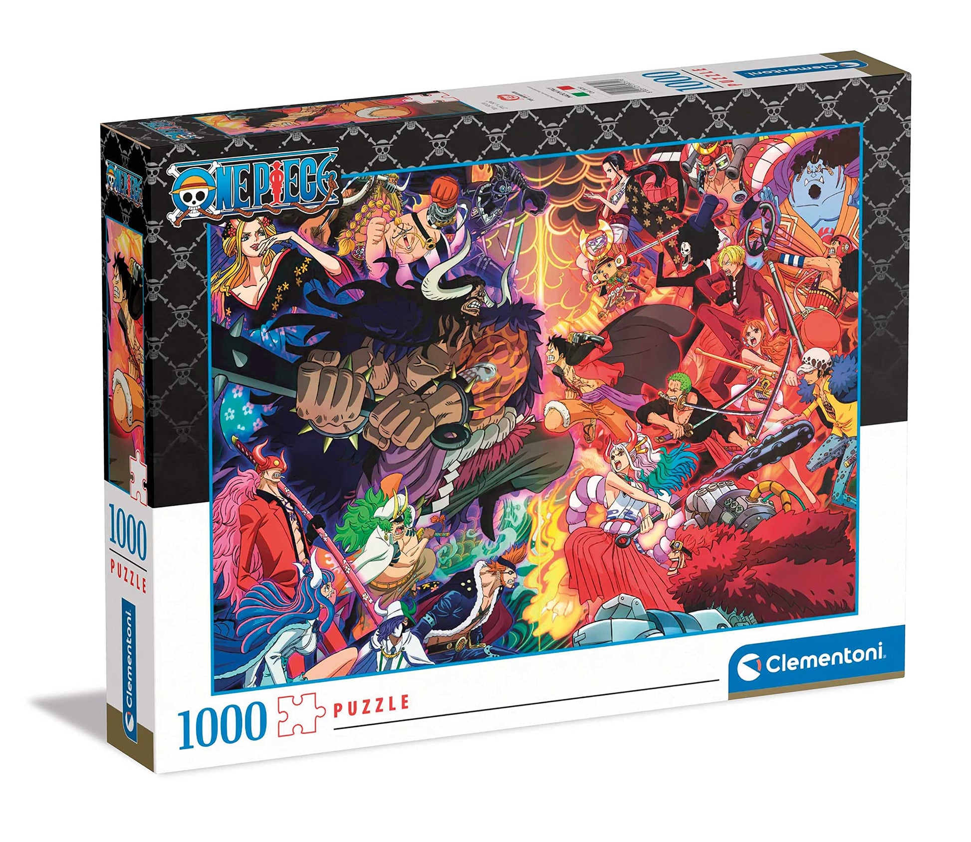 Clementoni - 39751 - Puzzle Anime One Piece - Jigsaw Puzzle 1000 Pieces, Jigsaw Puzzle for Adults - Made in Italy
