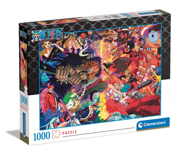 Clementoni - 39751 - Puzzle Anime One Piece - Jigsaw Puzzle 1000 Pieces, Jigsaw Puzzle for Adults - Made in Italy