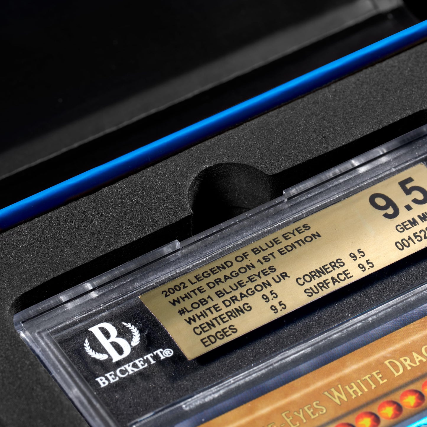 Collector Nine Bgs Display Gift Case Magnetic Flip | Graded Card Storage Slab Shipping Box Holder (Blue, Bgs Single)