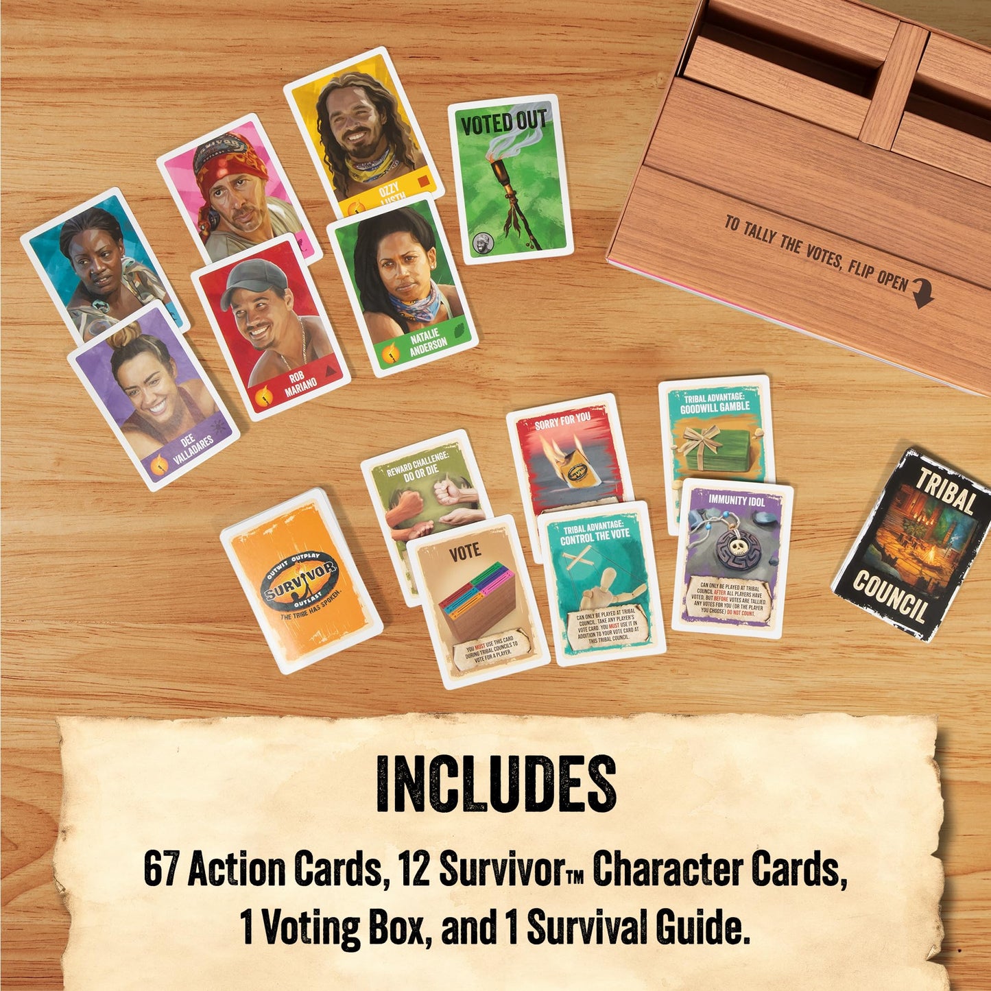 Survivor: The Tribe Has Spoken by Exploding Kittens - The only Official Card Game for Survivor Fans - Family Party Game for Ages