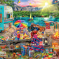 Buffalo Games 500 Piece Jigsaw Puzzle - Aimee Stewart Family Campsite, Multicolor, Large, Hidden Images, Model 3253