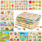 9 Pack Wooden Peg Puzzles For Toddlers With Puzzle Storage Rack Set Alphabet Wooden Toddler Puzzles Jigsaw Numbers Kids Wood Puzzles For Over 4 Years Educational Learning Knob Puzzle
