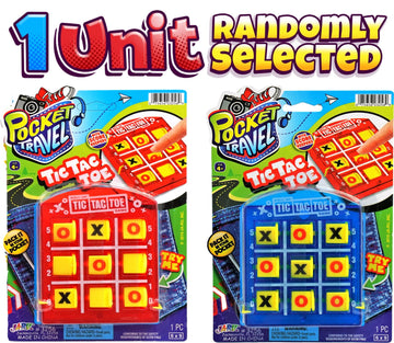 Ja-Ru Portable Tic Tac Toe (1 Pack) Classic Mini Board Games For Kids. Pocket Travel Size. Party Favor Birthday Stocking Stuffer. 3256-1