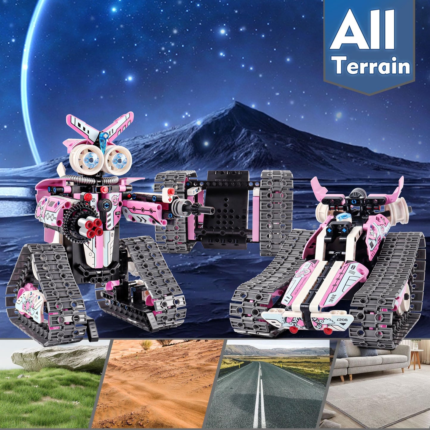 Funbud STEM Projects Robot Building Toys for Kids Ages 7-9 8-12 Years Old, Girls 3 in 1 Remote Control Robotics Kit, Educational