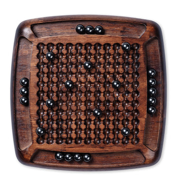 Lingle Wooden Magnetic Game, Magnetic Board Games For Kids And Adults, 24Pcs Metal Magnetic Marbles, Magnetic Rocks Game For Fam