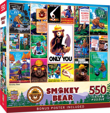 Masterpieces 550 Piece Jigsaw Puzzle For Adults, Family, Or Youth - Smokey Bear - 18''X24''