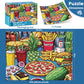 300 Piece Puzzle for mature-themeds Hamburger Puzzle for Kids mature-themeds Seniors Large Piece Fun Cartoon Food Jigsaw Puzzles for Kids Ages 8-10 10-12 Challenging Family Game Gift for Friends Men Women 20.5*15 In