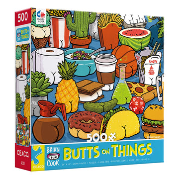 Ceaco - Brian Cook - Butts On Things - 500 Piece Jigsaw Puzzle