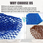 BHYTAKI African Net Sponge - 2 Pack Exfoliating Nylon Bathing Scrubber, Black & Blue
