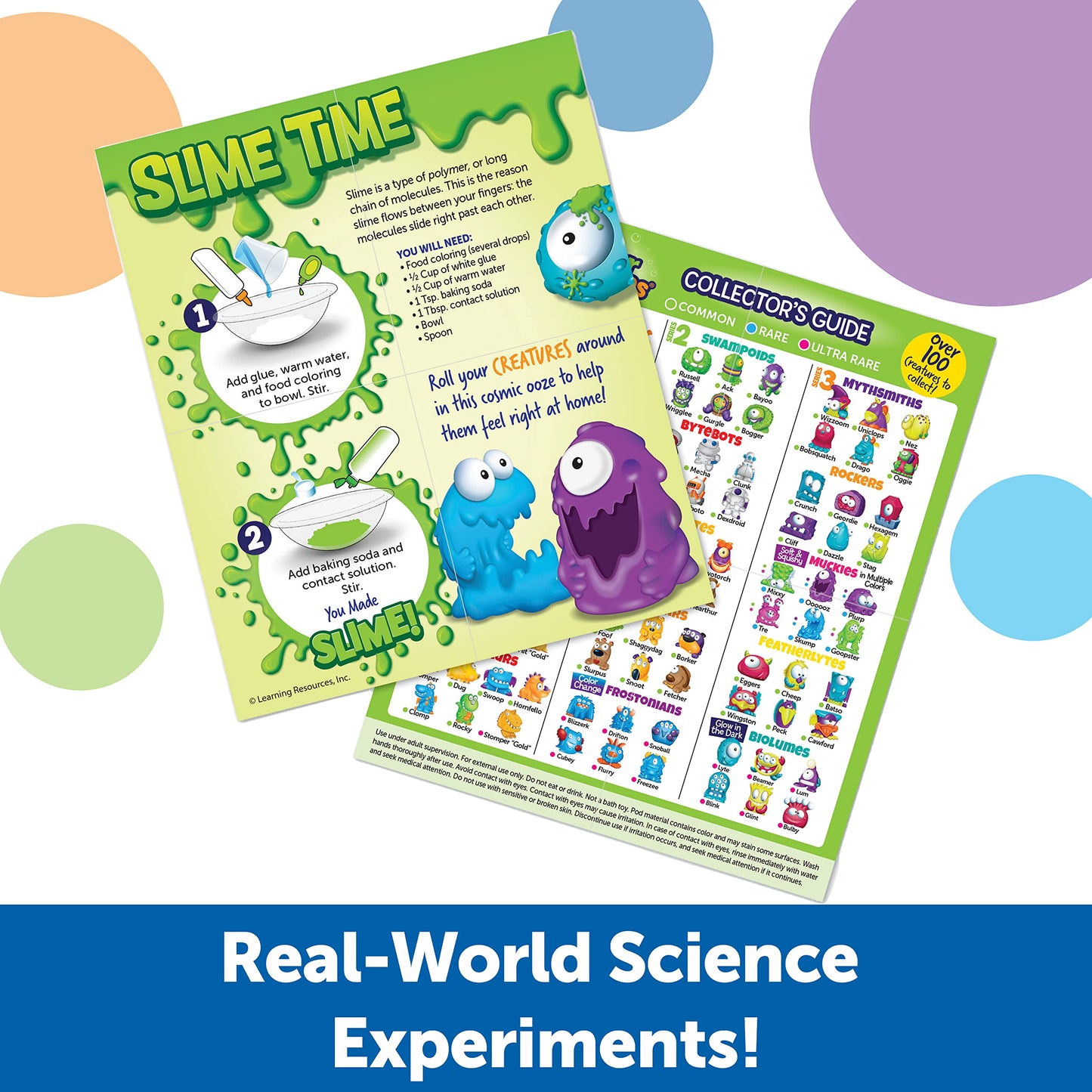 Learning Resources Beaker Creatures 6-Pack Pods - Multi-color STEM Toys for Kids, Ages 5+, Model LER3831