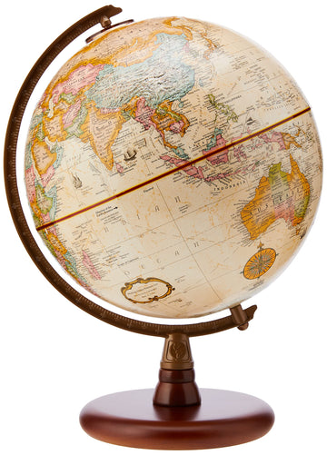 Replogle Globes Quincy Globe, Antique English, 9-Inch Diameter