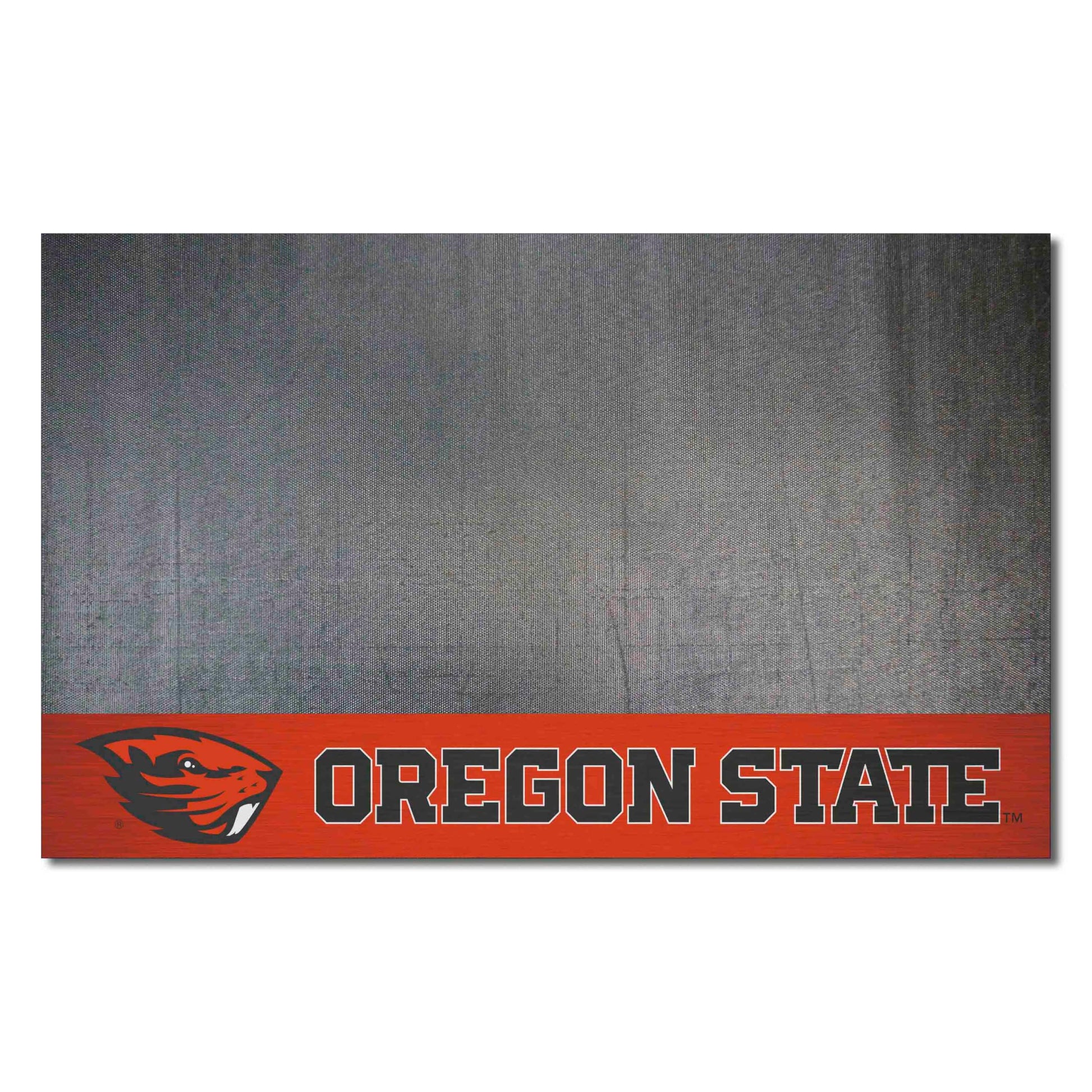 FANMATS 16850 Oregon State Beavers Vinyl Grill Mat - 26in. x 42in. - Deck Patio Protective Mat | Oil, flame, and UV resistant
