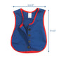 Children'S Factory Manual Dexterity Combo Zipper/Button Vest Classroom Furniture (Cf361-319) Blue 17.5 X 13.5
