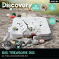 Discovery Big Treasure Dig Stem Kit - 23-Piece Excavation Set For Kids| Dig For 15 Gemstones, 4 Crystal Geodes & Pyrite Nuggets|
