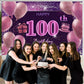 100Th Birthday Decorations For Girls Happy Birthday Banner Pink Decorations For A Party Birthday Backdrop For Women