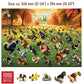 WOODEN.CITY Puppies Poopies Wooden Puzzles for mature-themeds 1000 Pieces - Made in EU - Size 21.25 x 15.5 in - Funny Gifts