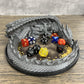 MunnyGrubbers - Dragon's Hoard Dice Tray - V2 - (Random 7pc D20 Dice Included) - Dice Jail - Dice Holder - Neoprene Rolling Mat