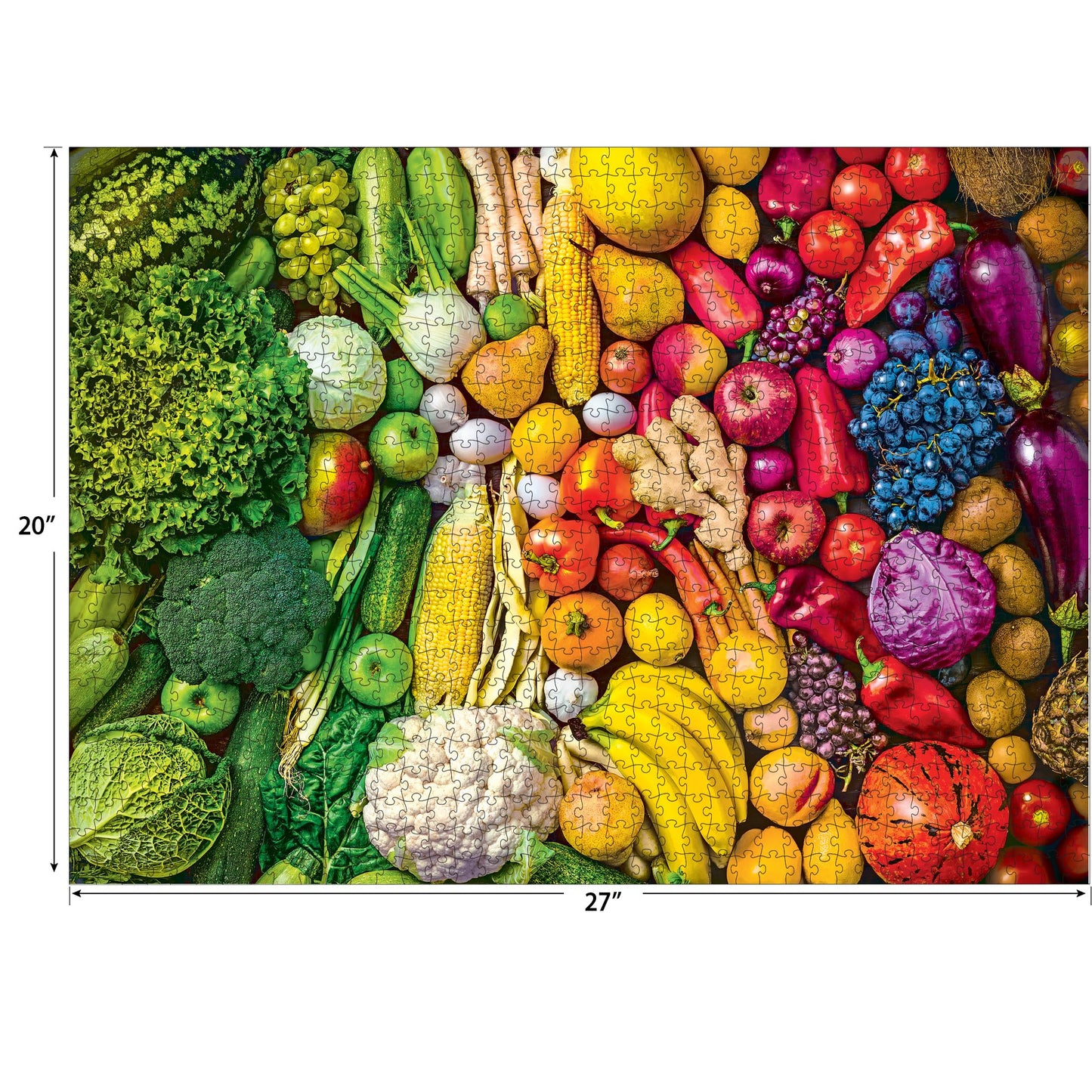 RoseArt - Kodak enhanced - Rainbow Superfoods - 1000 Piece Jigsaw Puzzle for mature-themeds
