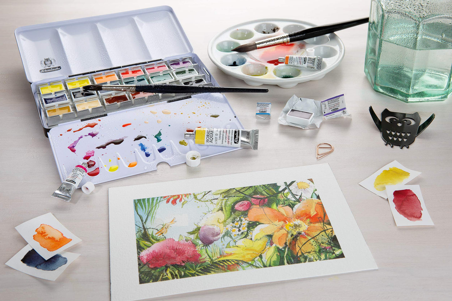 Schmincke Watercolor Pans - Transparent Umber Full pan