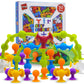 Acme Co 50 Pcs Baby Suction Toys - Fun Baby Bath Toys, Squigz, Bath Toys For Toddlers, Educational Toddler Sensory Toys, Interactive Play Of Building Toys, Montessori Toys Stocking Stuffers For Kids