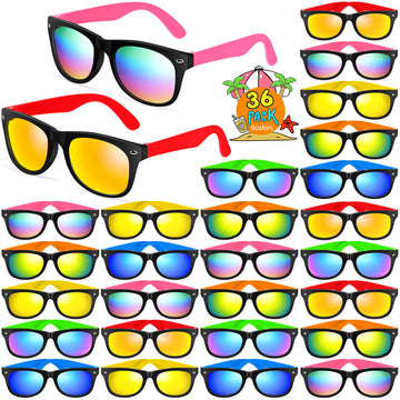 Kids Sunglasses Bulk,Neon Sunglasses Party Favors With Uv400 Protection For Kids, Boys And Girls, Valentines Day Gifts For Kids, Birthday Graduation Party Supplies, Beach, Pool Party Favors