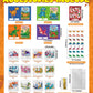 Colplay 24 Packs Valentines Day Gifts For Kids Classroom-Dinosaur Building Blocks With Valentines Day Cards For Kids School & Stickers, Exchange Valentines Party Favors Boxes For Kids Boys Girls
