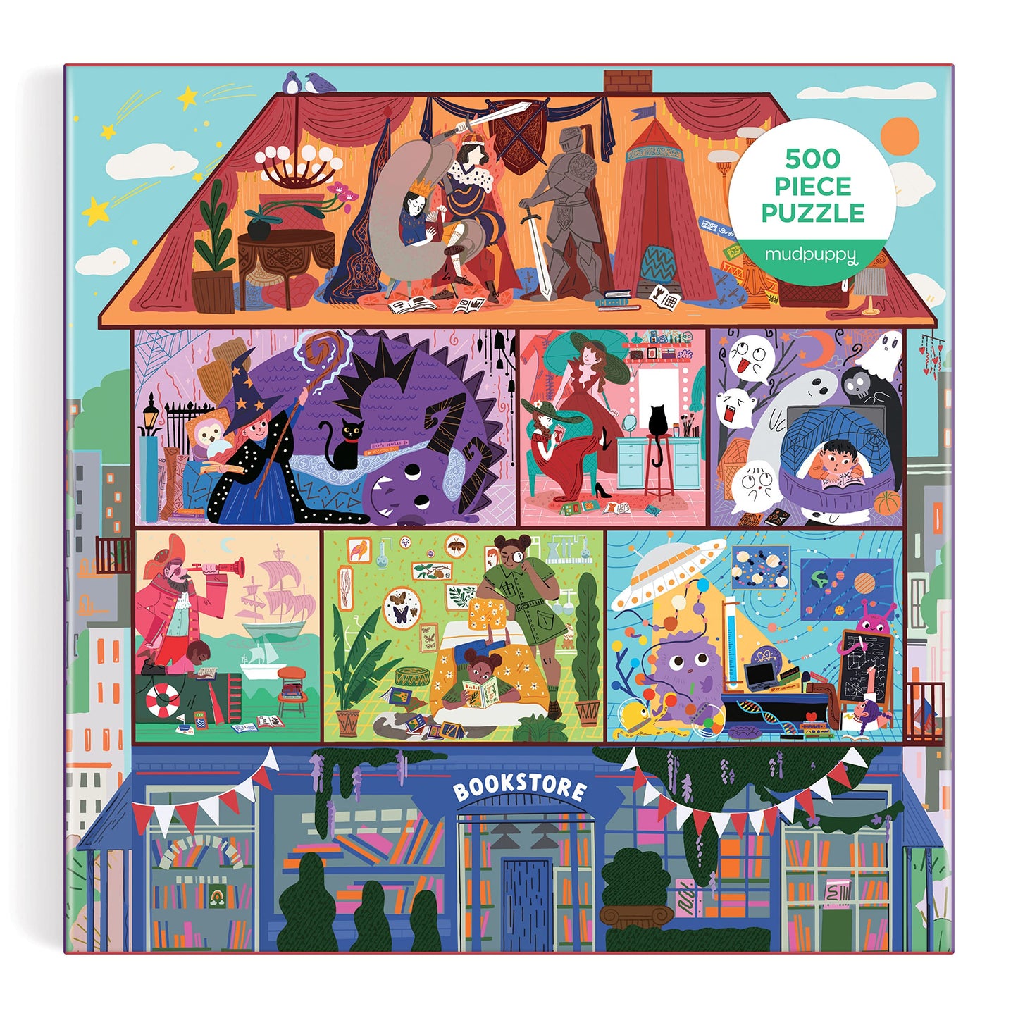 Mudpuppy The Magic of Stories 500 Piece Family Puzzle