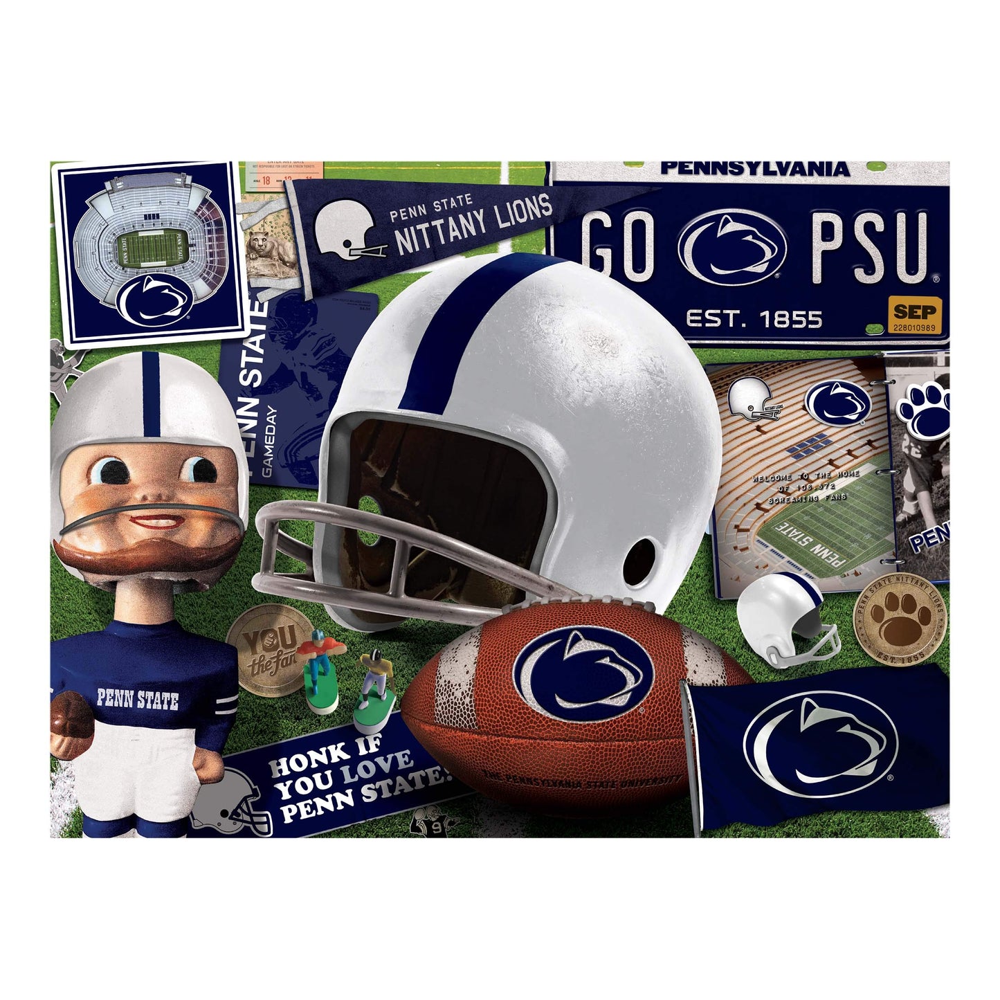 Youthefan Ncaa Penn St Nittany Lions Retro Series Puzzle - 500 Pieces, One Size