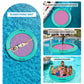 ACOMUZI 8FT Inflatable Water Hammock - Heavy Duty Pool Float Raft, Mint Green & Pink, Ideal for Ocean and Lake Use