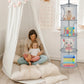 3Pcs Hanging Mesh Space Saver Bags Organizer, Foldable Storage Organizer 4 Compartments Toy Storage Organizer For Kid Room Toys,