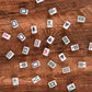 drizzle Pink Travel Mini Mahjong Set 20mm with Instructions - Portable 146 Tiles - for Beginners with 4PCS Racks 2 Pounds - Chin