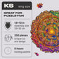 Unidragon Original Wooden Jigsaw Puzzles - Mandala Inexhaustible Abundance, 350 Pcs, King Size 13''X13'', Beautiful Gift Package