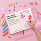 Happy LolliME Pink DIY Journal Kit for Girls - 300+ Pieces! Lockable Fuzzy Diary, Markers, Stickers & Empowering Pages - Gift Bo