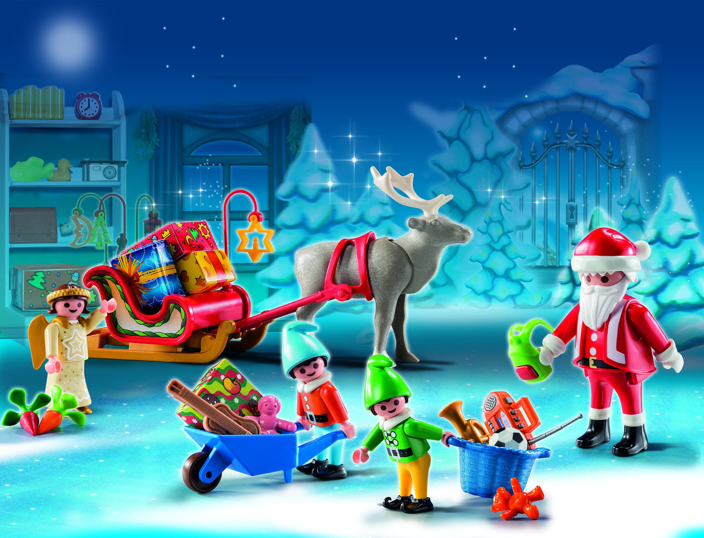 Playmobil Santa's Workshop Advent Calendar - Model 5494, Fun Holiday Playset for Kids