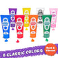 Imagination Works Washable Finger Paint For Kids, Variety 8 Pack | Nontoxic, Washable Toddler Paint Set For Kids | Easy-To-Squee