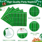 Lmjunzz 121Pcs Super Bowl Football Party Supplies Set, Serves 30 Guests Including Football Paper Plates, Dessert Plates, Napkins