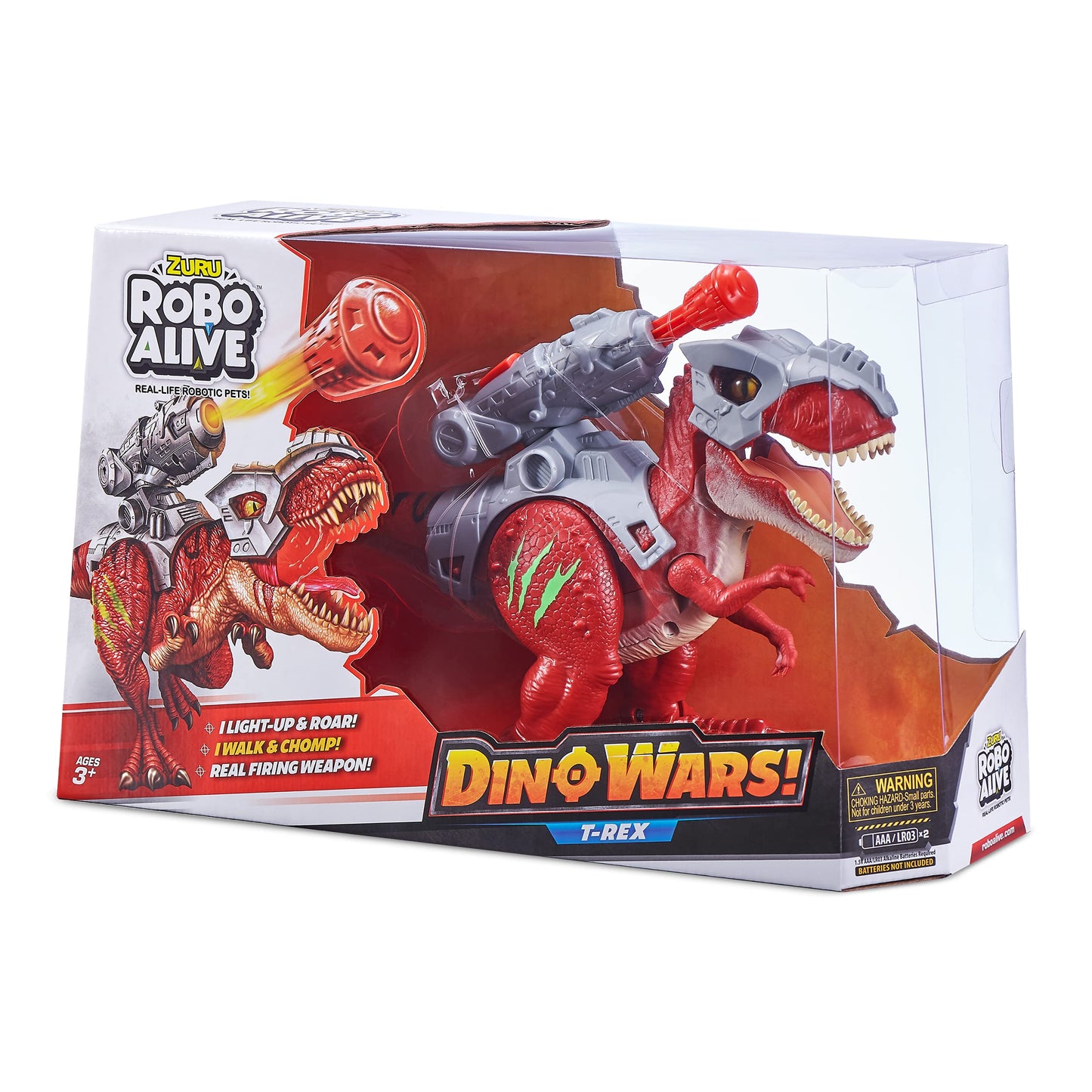 Robo Alive Dino Wars T-Rex 7132 - One Size Plastic Toy in T-Rex Color