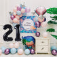 Smlpuame 40 Inch Number Balloon 0-9 Black Large Number 21 Balloons,Digital Balloons For Birthday Party Celebration Decorations S