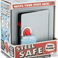 Schylling Classic 9" Steel Safe Bank with Alarm - Retro Treasure Box, Alloy Steel, Multi Color, Model NSSA, Ages 5-10