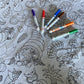 The Coloring Table - Thanksgiving And Fall Fun Design - Rectangle Tablecloth - Fabric Coloring Tablecloth - Colorable Designs -