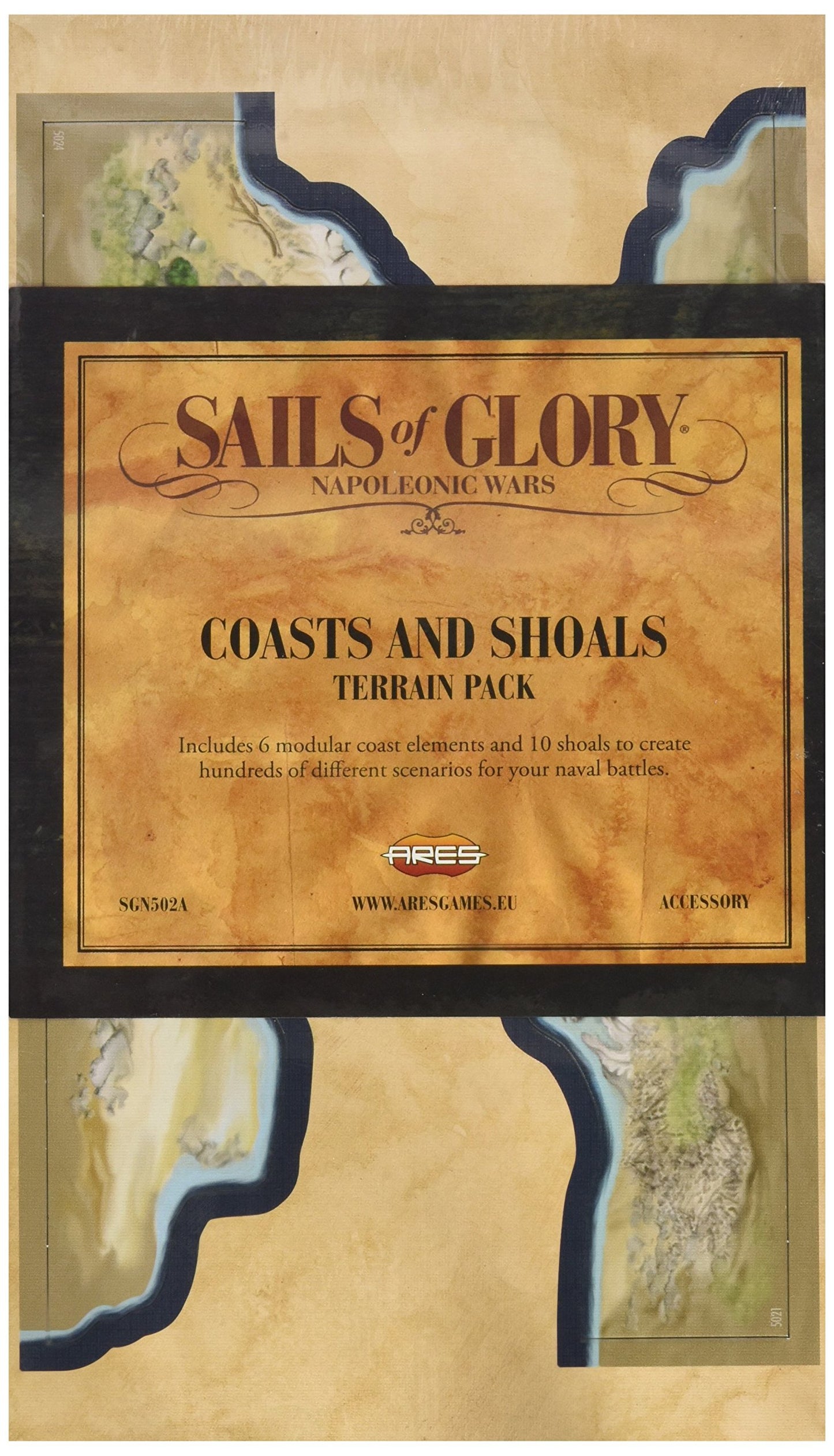 Sails Of Glory - Terrain Pack Coasts & Shoals Board Game