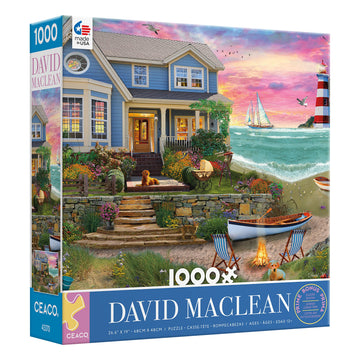 Ceaco - David Maclean - Heart Beach - 1000 Piece Jigsaw Puzzle