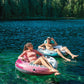 Intex 58824Ep River Run 1 Inflatable Floating Lounge: Comfortable Backrest - Built-In Cup Holders - Durable Grab Handles - All A